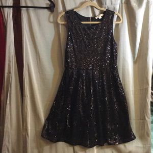 Black sequin dress!